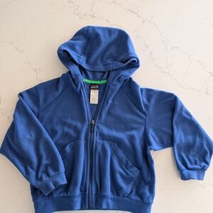 Patagonia Blue Kids Thin Fleece Hoodie Jacket XS